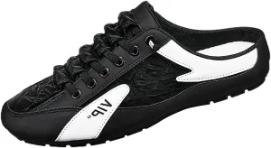 2023 Men's New Spring And Autumn Fisherman's Shoes Slip On Shoes Mens Suede Shoes Casual Lightweight Tennis Mesh Trendy