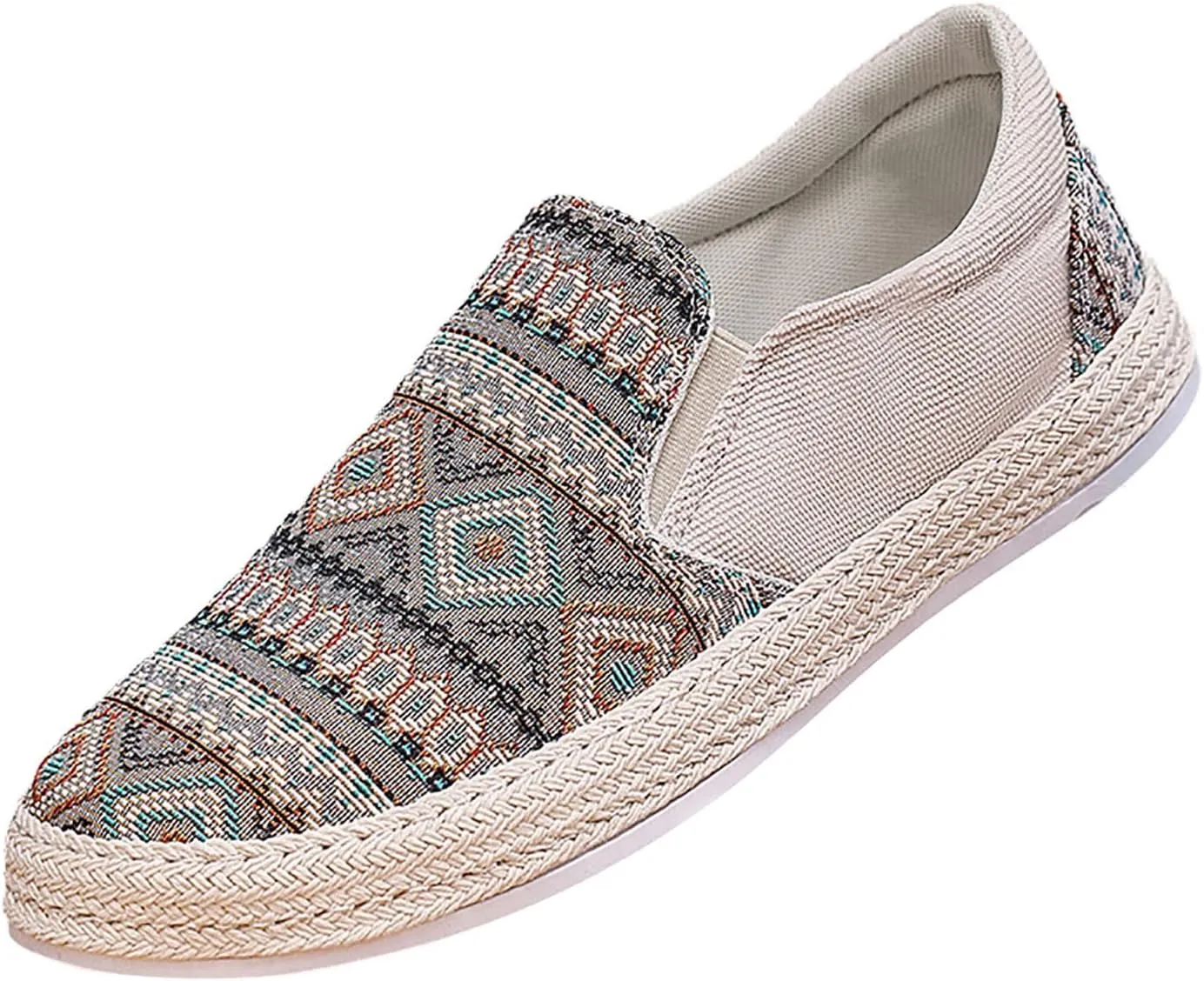 2025 Men's New Spring and Fisherman's Shoes Canvas Thick Soled Slip On Shoes Men Sneaker
