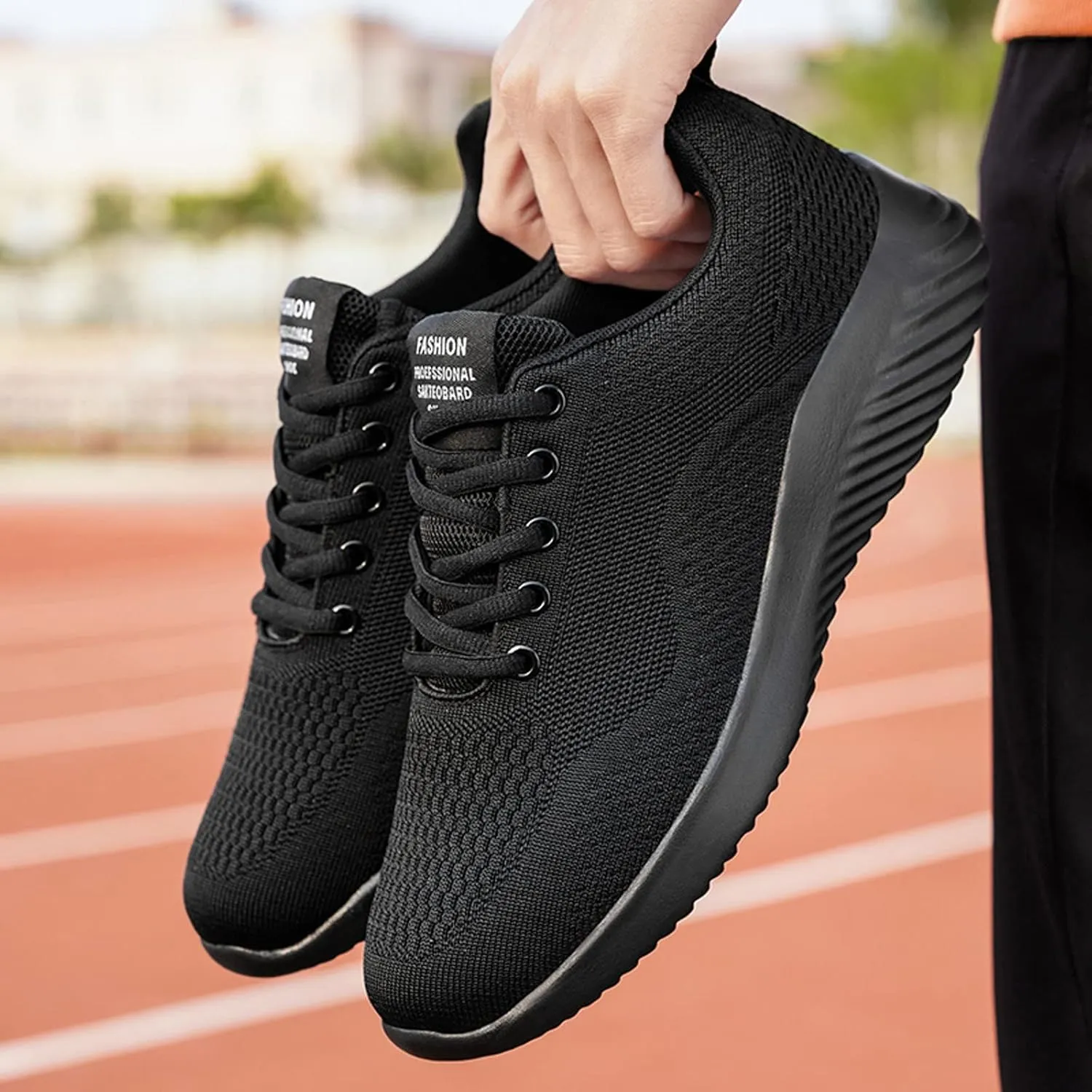 Arch Support Fitness Sneaker for Men Breathable and Light Outdoor Comfy Walking Shoe Non Slip Barefoot Sneaker