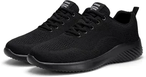 Arch Support Fitness Sneaker for Men Breathable and Light Outdoor Comfy Walking Shoe Non Slip Barefoot Sneaker