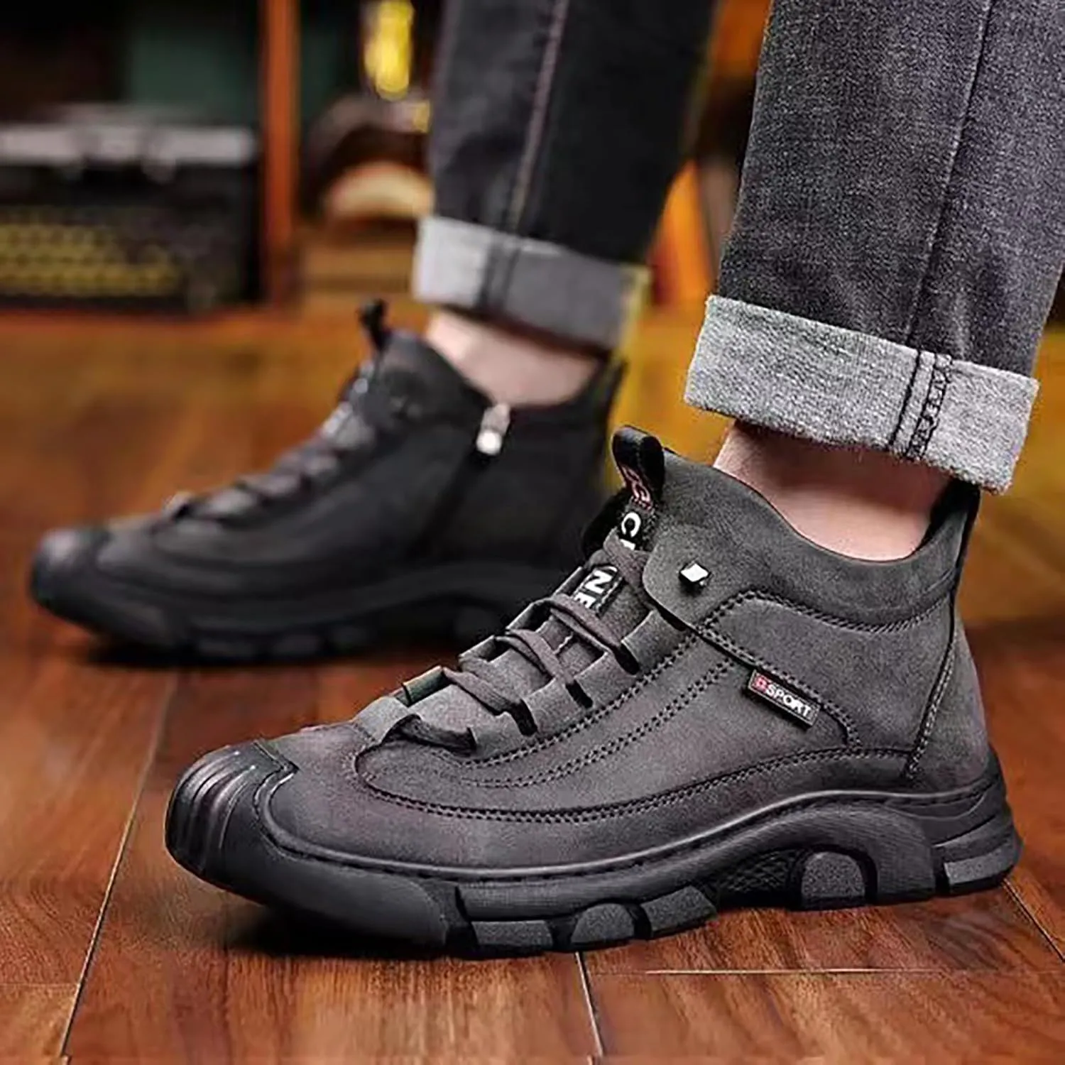 Athletic Fashion Sneakers for Men Breathable and Light Outdoor Comfy Walking Shoe Athletic Gym Tennis Sneakers