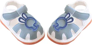 Baby Infant Leather Beach Water Sandals Barefoot Hook Loop Cute Bunny Flat Non Slip First Walking Shoes Newborn Light