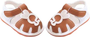 Baby Infant Leather Beach Water Sandals Barefoot Hook Loop Cute Bunny Flat Non Slip First Walking Shoes Newborn Light