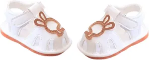 Baby Infant Leather Beach Water Sandals Barefoot Hook Loop Cute Bunny Flat Non Slip First Walking Shoes Newborn Light
