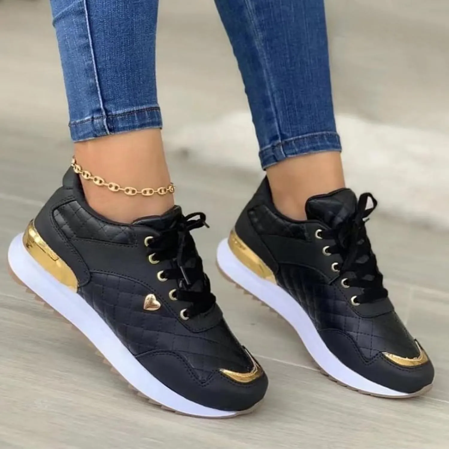 Basketball Shoes for MenPlatform Sneakers for Women Black Black Loafers Women Platform Cute Cozy Non Slip Christmas Shoes for Women Slip on Non Slip Low Top Casual
