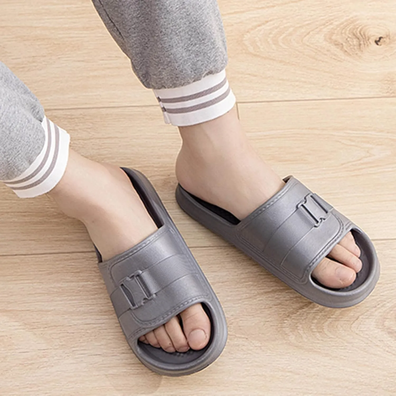 Bathroom Slippers Travel Slippers for Women Foldable Ultra Comfort Non-Slip Shower Sandals Indoor and Outdoor