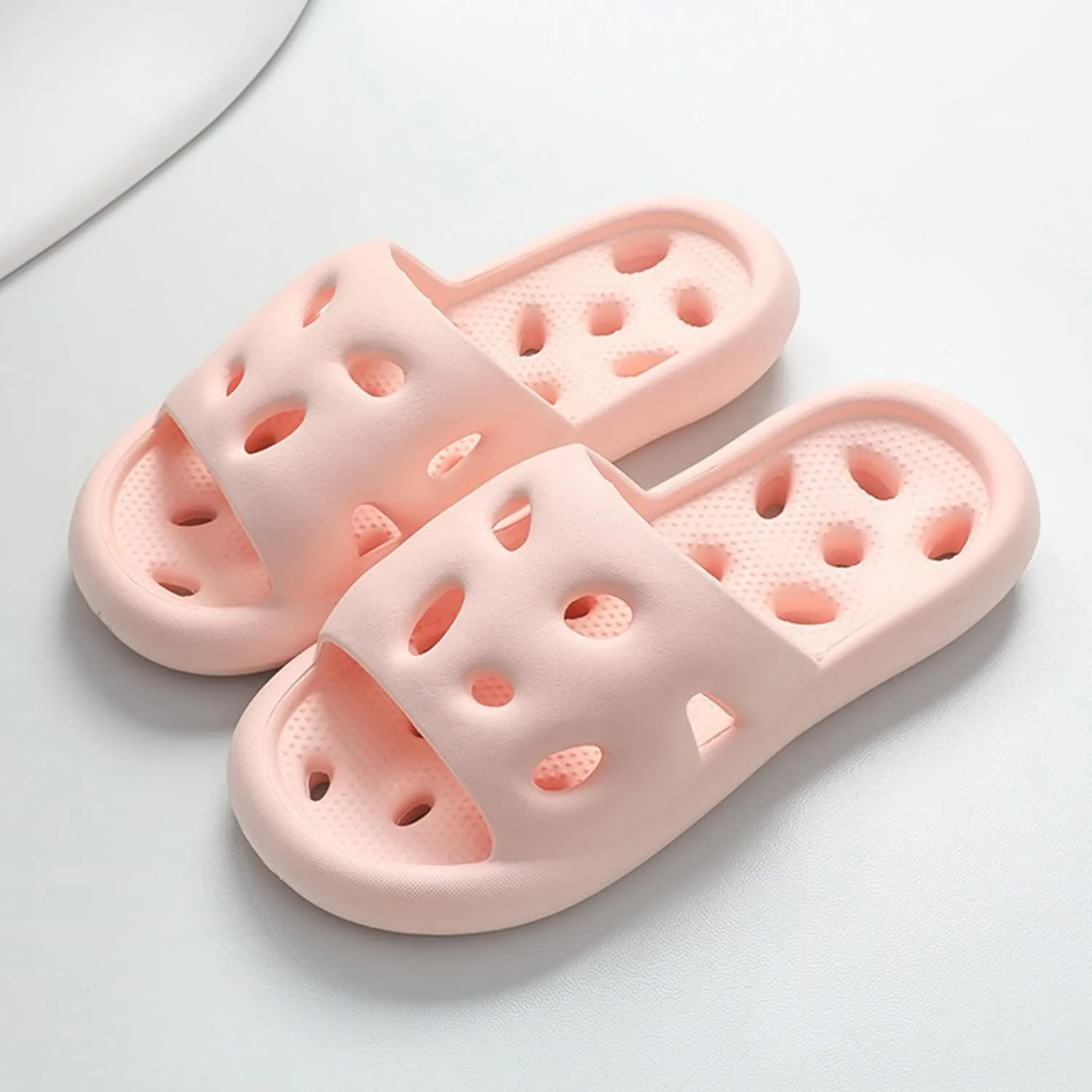 Bathroom Slippers Ultra Comfort Non-Slip Shower Sandals Indoor and Outdoor Cloud Slides Shower Sandals House Shoes