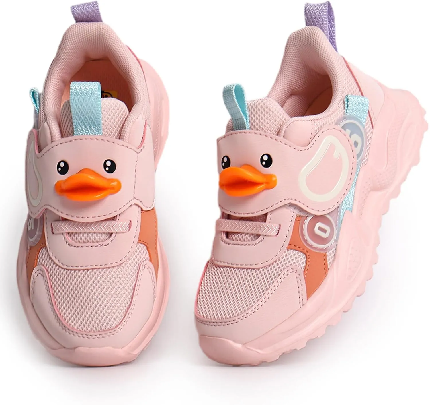 B.Duck Toddler Shoes for Girl and Boy - 3D Cartoon Kids Sneakers Size 5-12