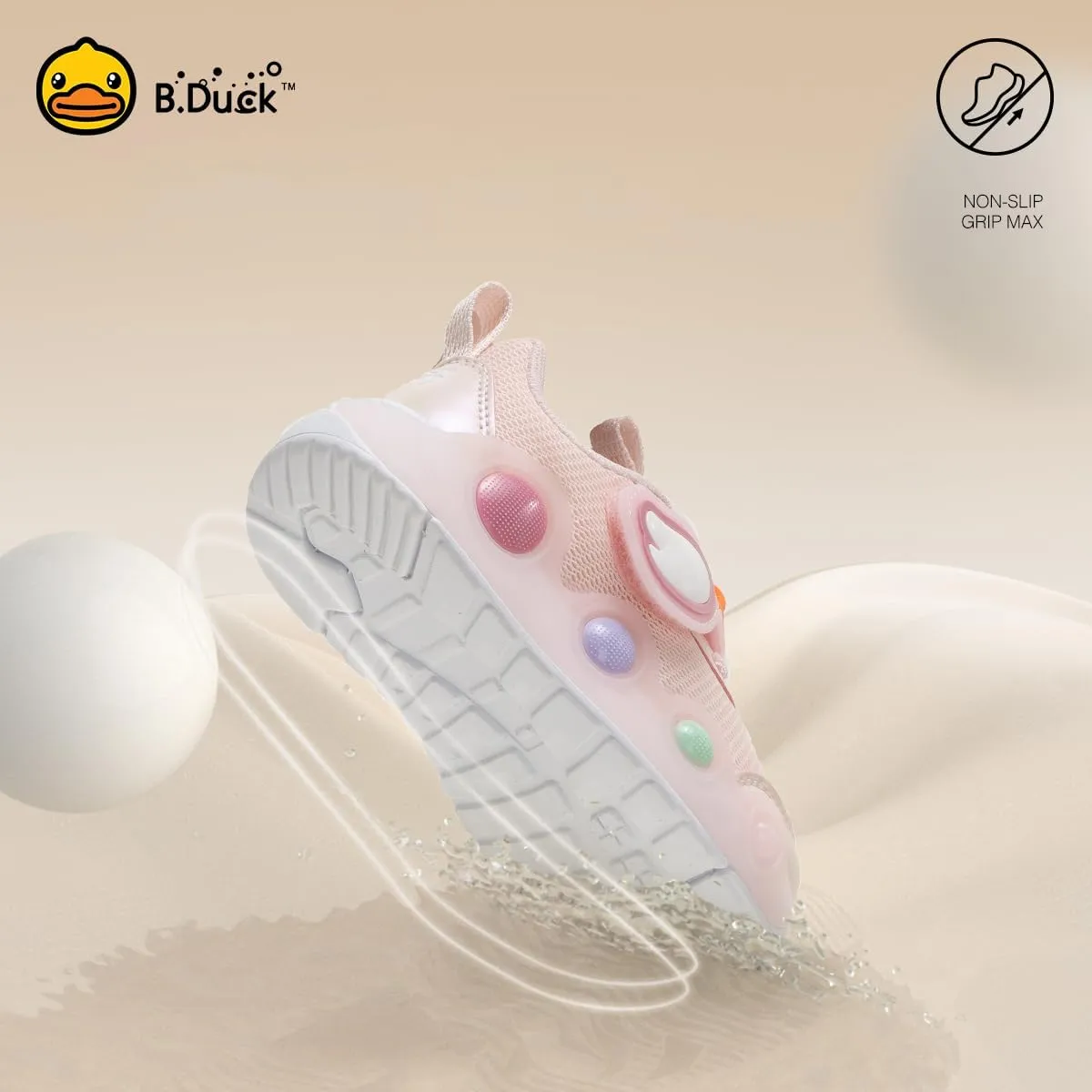 B.Duck Toddler Shoes for Girl and Boy - 3D Cartoon Kids Sneakers Size 5-12