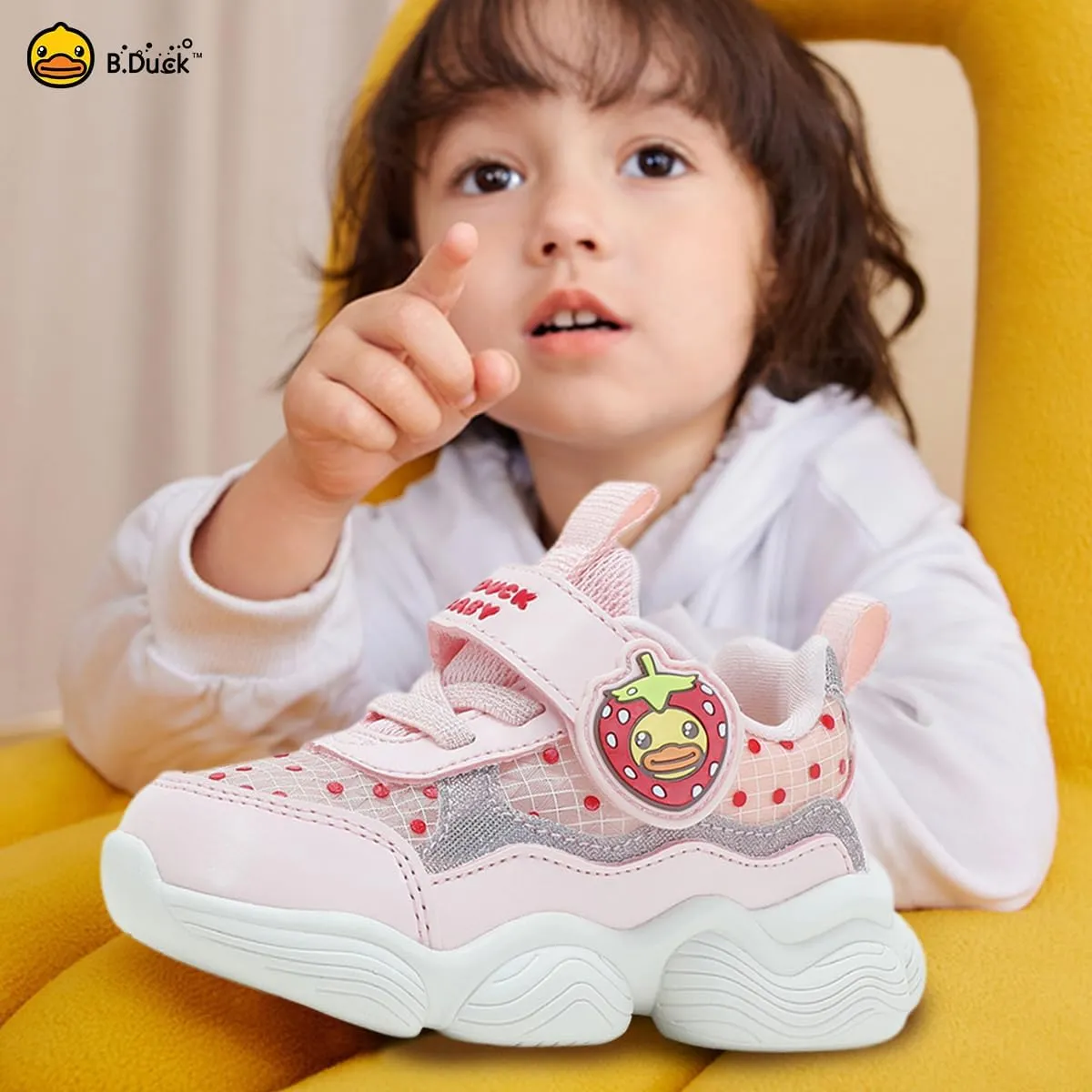 B.Duck Toddler Shoes for Girl and Boy [Comfortable & Fashionable] Kids Shoe Toddler Tennis Shoes Toddler Sneakers for Toddler/Little Kid
