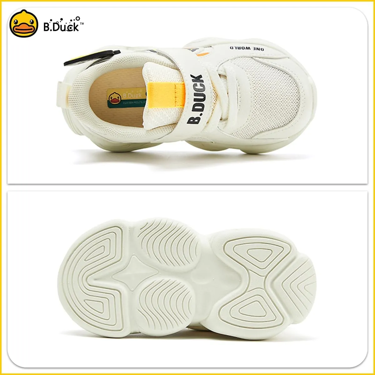 B.Duck Toddler Shoes for Girl and Boy [Comfortable & Fashionable] Kids Shoe Toddler Tennis Shoes Toddler Sneakers for Toddler/Little Kid