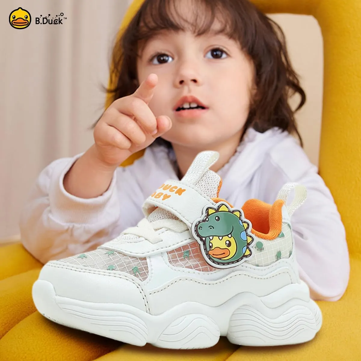 B.Duck Toddler Shoes for Girl and Boy [Comfortable & Fashionable] Kids Shoe Toddler Tennis Shoes Toddler Sneakers for Toddler/Little Kid