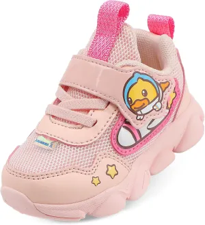 B.Duck Toddler Shoes for Girl and Boy Kids Shoes Toddler Sneakers Girls Shoes [Cute Cartoon Duck] Toddler Running Shoes Toddler Sneakers for Toddler/Little Kid Shoes Size 6-12
