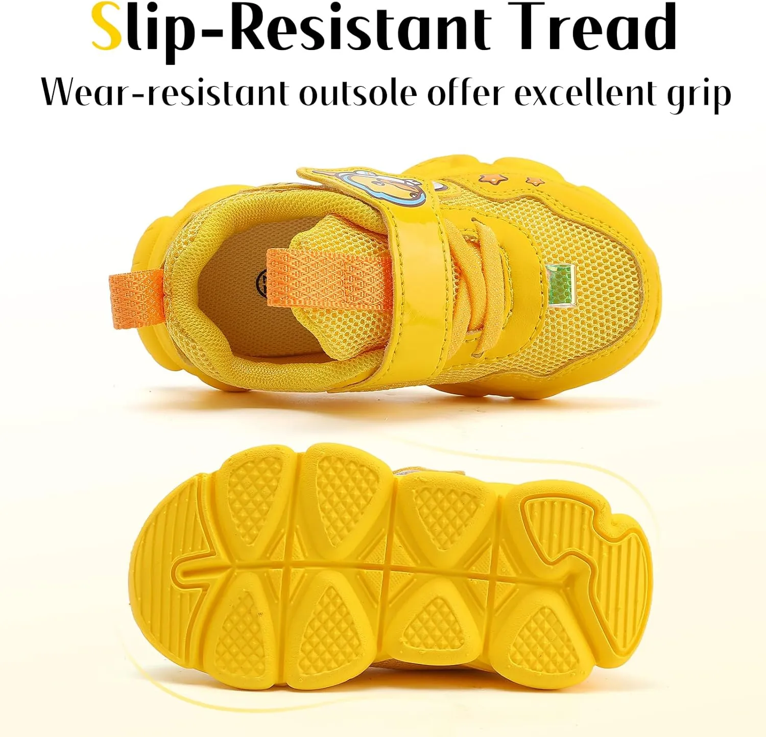 B.Duck Toddler Shoes for Girl and Boy Kids Shoes Toddler Sneakers Girls Shoes [Cute Cartoon Duck] Toddler Running Shoes Toddler Sneakers for Toddler/Little Kid Shoes Size 6-12
