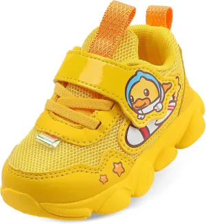 B.Duck Toddler Shoes for Girl and Boy Kids Shoes Toddler Sneakers Girls Shoes [Cute Cartoon Duck] Toddler Running Shoes Toddler Sneakers for Toddler/Little Kid Shoes Size 6-12