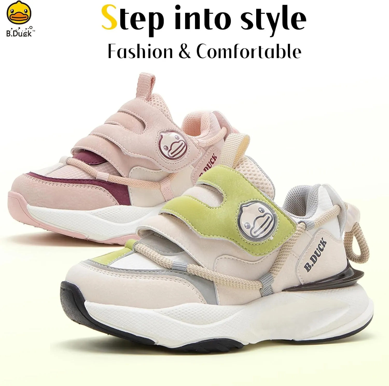 B.Duck Toddler Shoes for Girl and Boy - Warm and Cozy Kids Sneakers