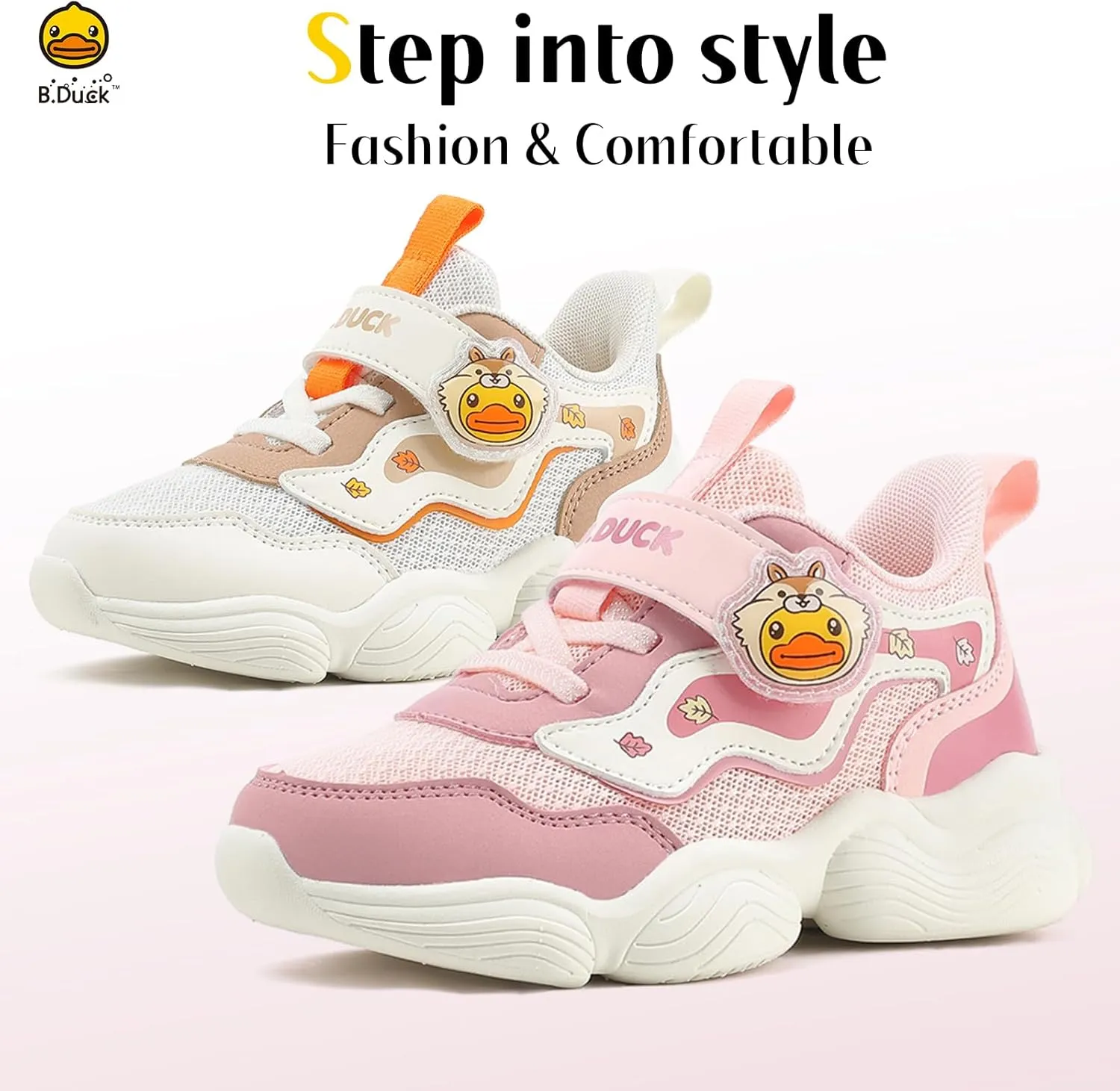 B.Duck Toddler Shoes for Girl and Boy - Warm and Cozy Kids Sneakers