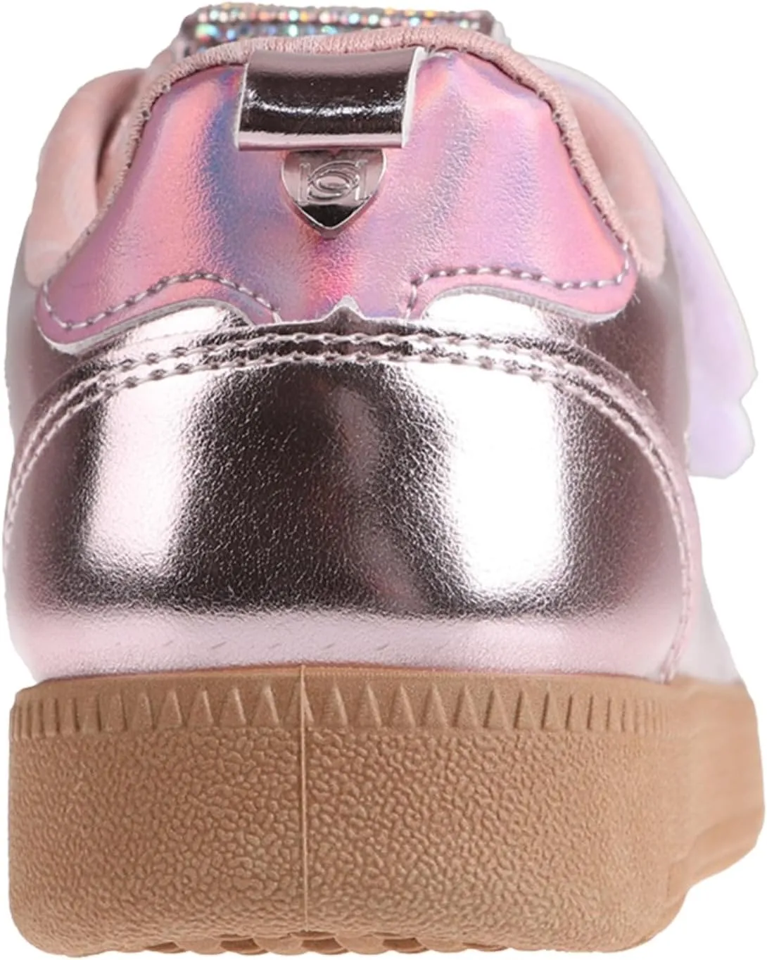 bebe Girls' Shoes - Sneakers for Girls, Low Top Metallic Flat Sneakers for Little Kid/Big Kid