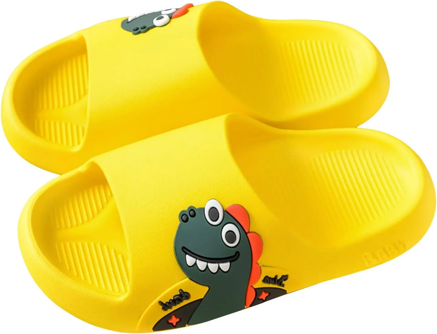 Boys Cartoon Pattern Slippers Summer Cloud Slides for Kids Soft Quick Drying Shower Cushioned Slides Pool Slide