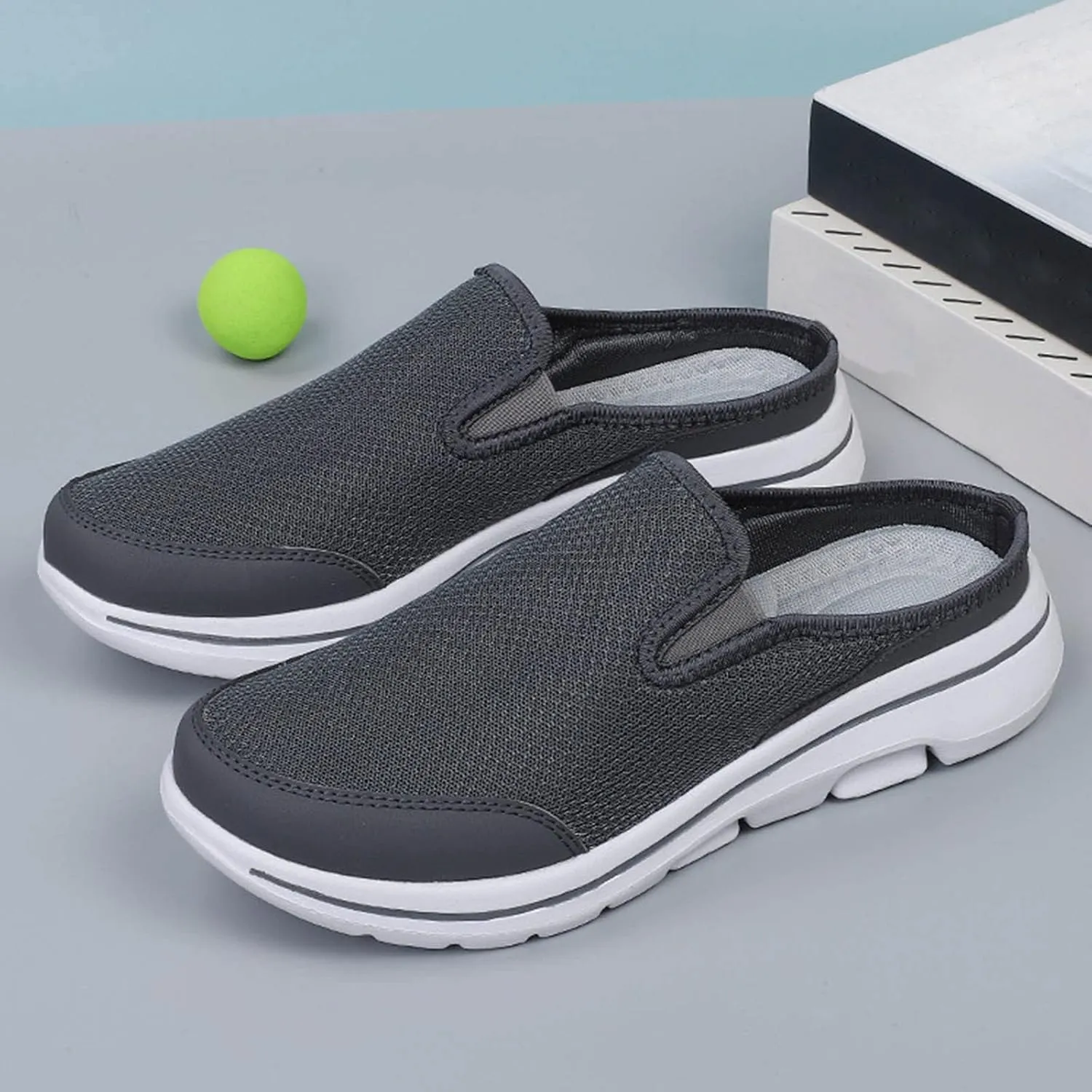 Casual Shoes Lace up Men Sports Shoes Fashionable Simple and Solid Summer Couple Mesh Breathable Comfortable and