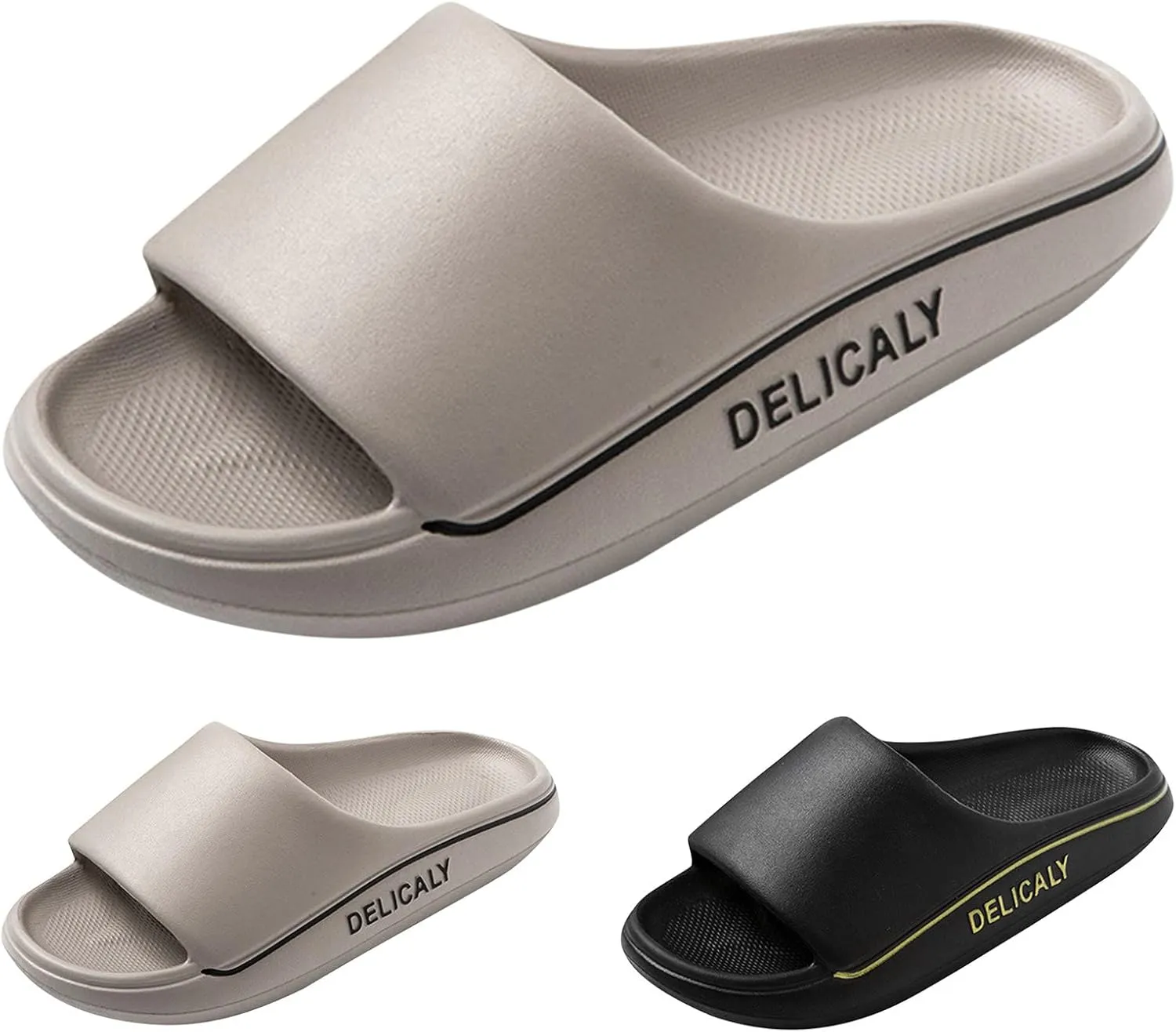 Cloud Slippers for Men Shower Shoes Women Mens Shower Shoes Womens Slides Quick Drying Beach Public Slippers