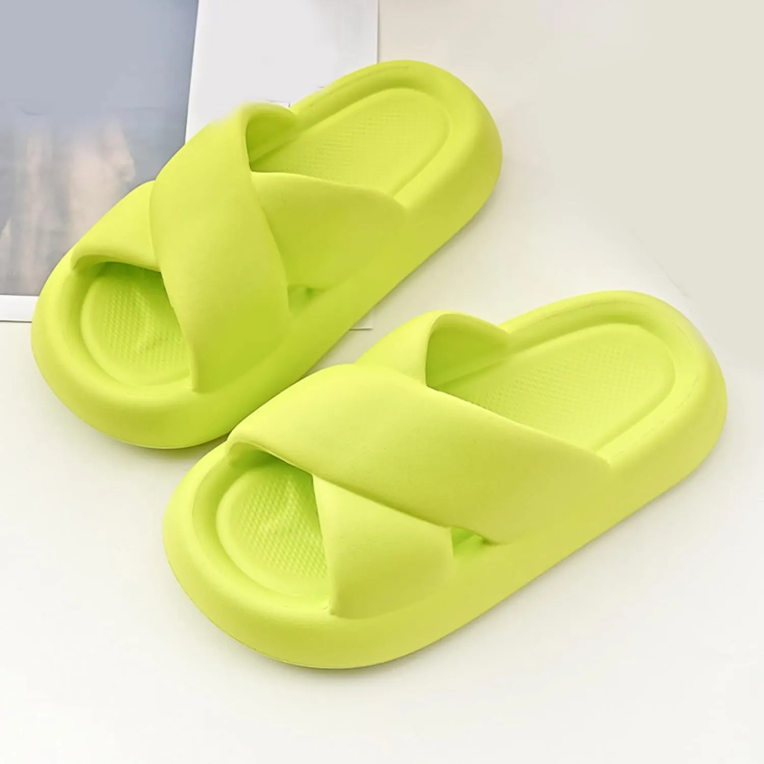 Cloud Slippers for Men Slides for Women Mens Slides Womens Drainage Hole Ultra Comfort Beach Slippers