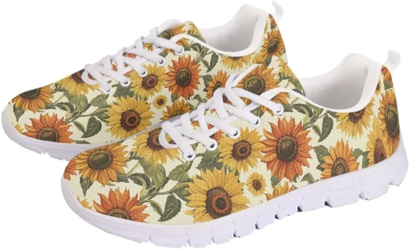 Coloranimal Spring Summer Gift Flats for Women Men Running Walking Sneakers