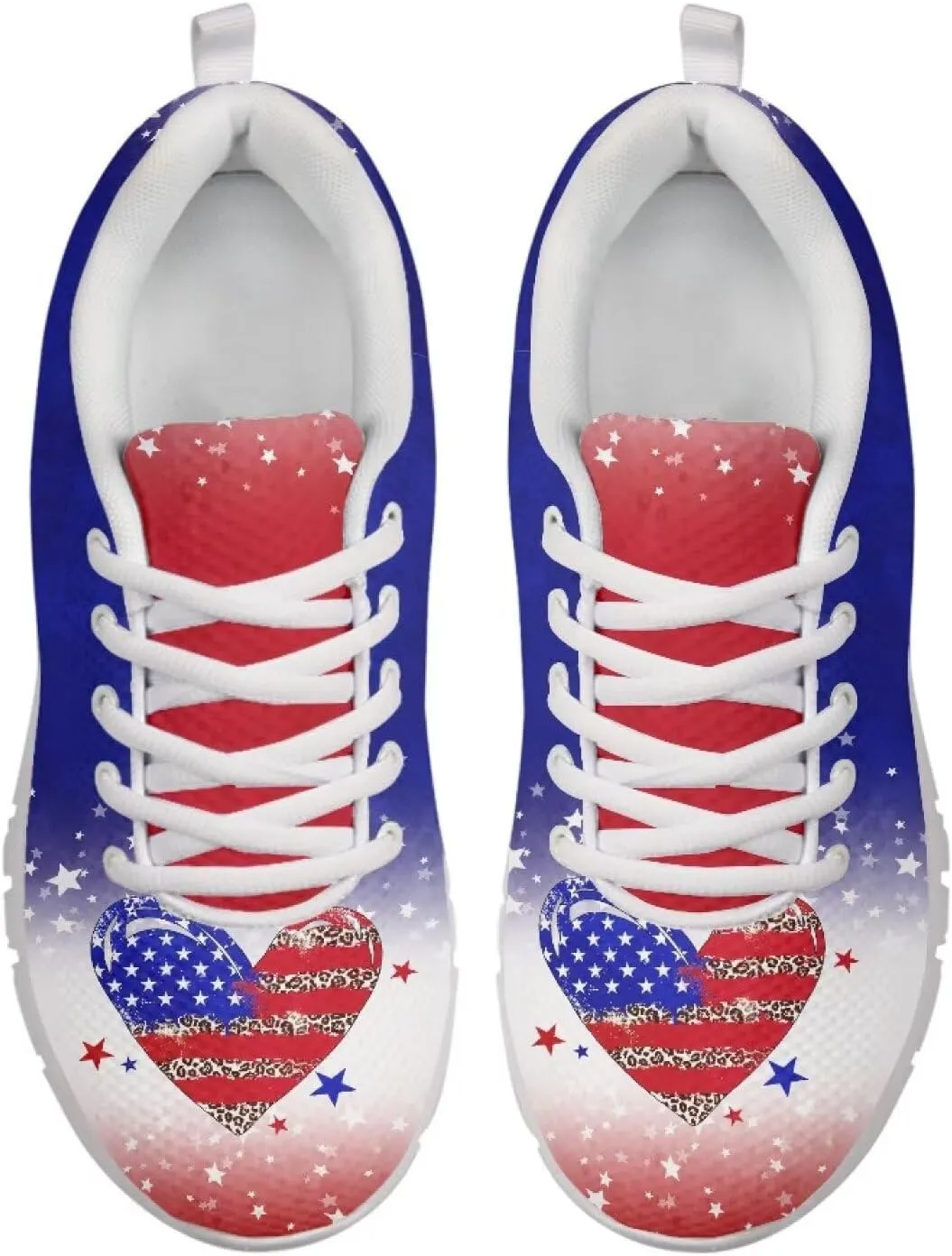 Coloranimal Spring Summer Gift Flats for Women Men Running Walking Sneakers