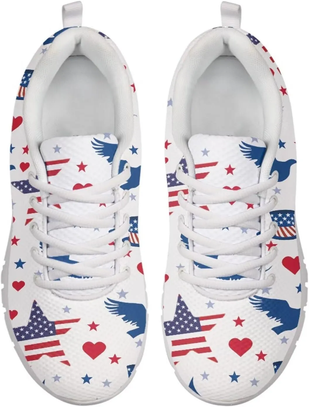Coloranimal Spring Summer Gift Flats for Women Men Running Walking Sneakers