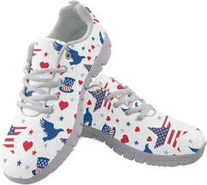 Coloranimal Spring Summer Gift Flats for Women Men Running Walking Sneakers