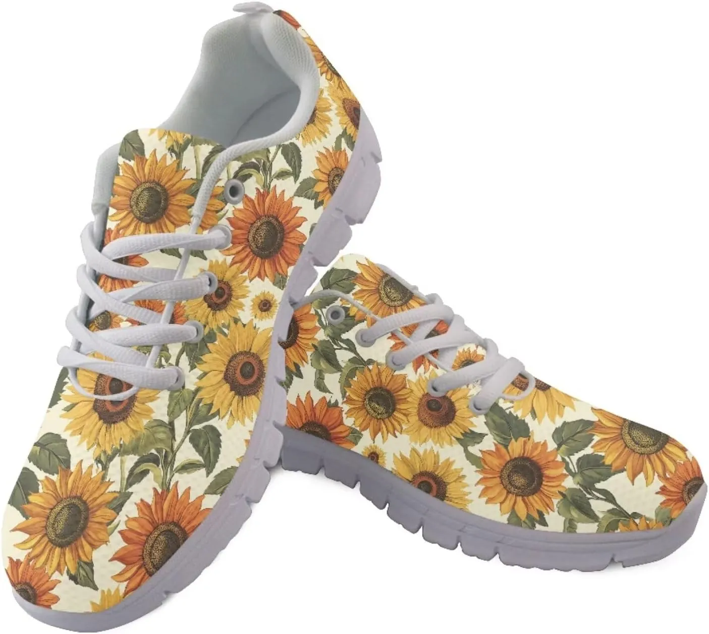 Coloranimal Spring Summer Gift Flats for Women Men Running Walking Sneakers