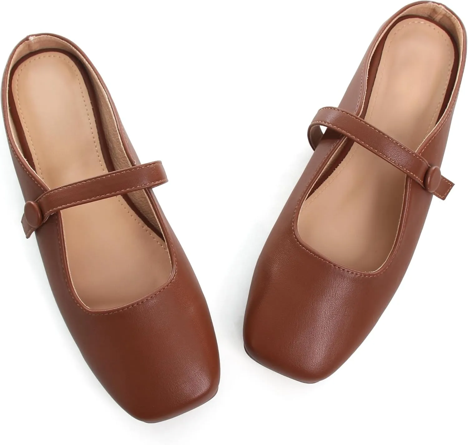 Dear Time Women's Backless Flats Comfortable Slip-ons Dress Mary Jane Shoes