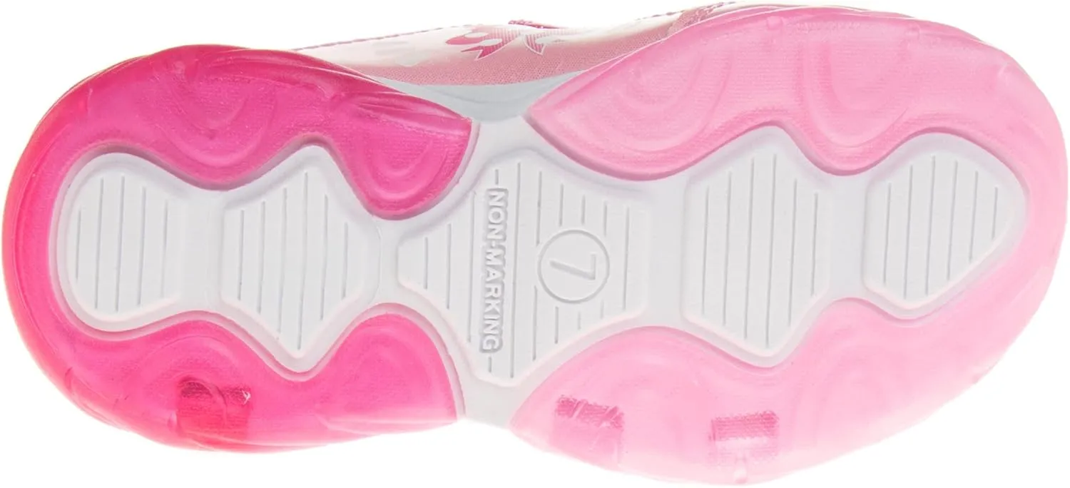 Disney Girls Minnie Mouse Light Up Laceless Running Shoes (Toddler/Little Girl)
