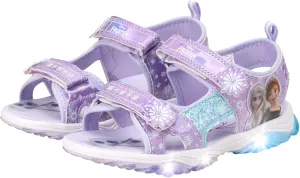 Disney Girls' Sandals – Frozen or Minnie Mouse Double Strap Light Up Sports Sandals (Toddler/Girl)