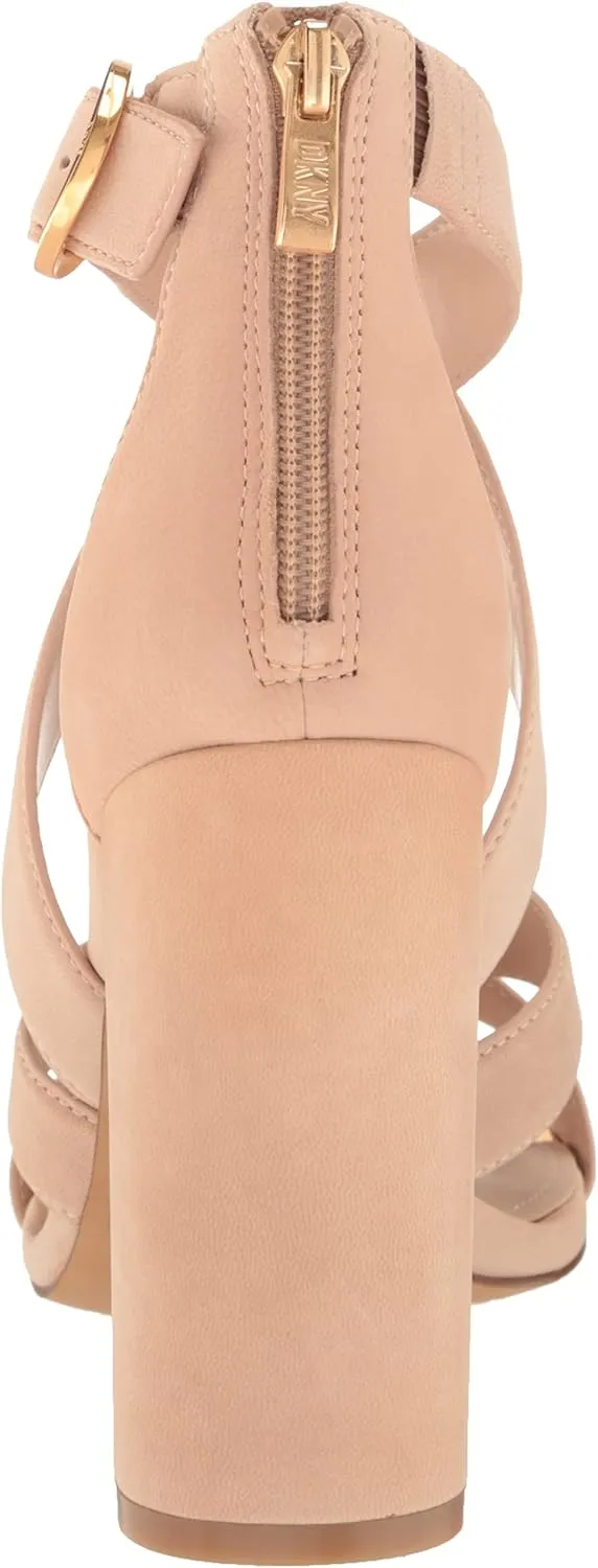 DKNY Women's Everyday Block Heel Emelen-Strappy San Heeled Sandal