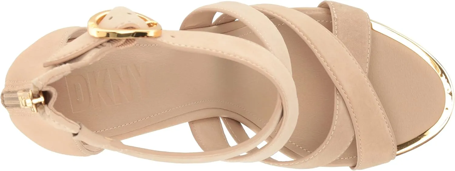 DKNY Women's Everyday Block Heel Emelen-Strappy San Heeled Sandal
