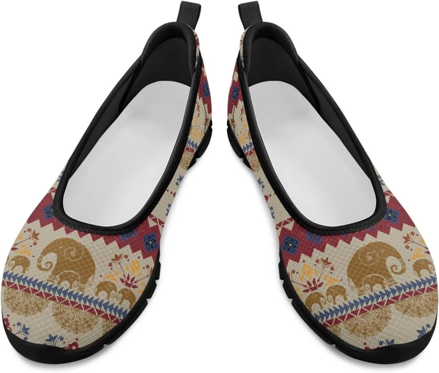 Doojoayie Ladies Tennis Shoes Slip On Flats for Women Casual Everyday Footwear