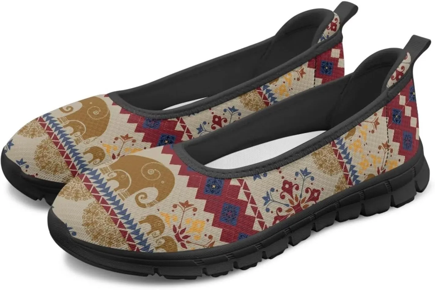 Doojoayie Ladies Tennis Shoes Slip On Flats for Women Casual Everyday Footwear