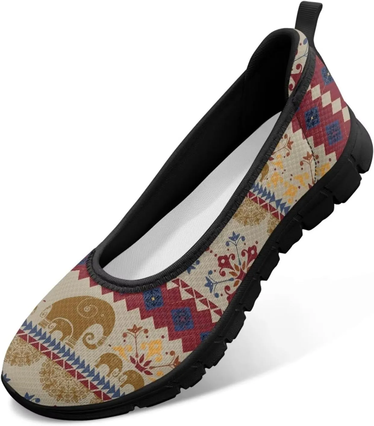 Doojoayie Ladies Tennis Shoes Slip On Flats for Women Casual Everyday Footwear