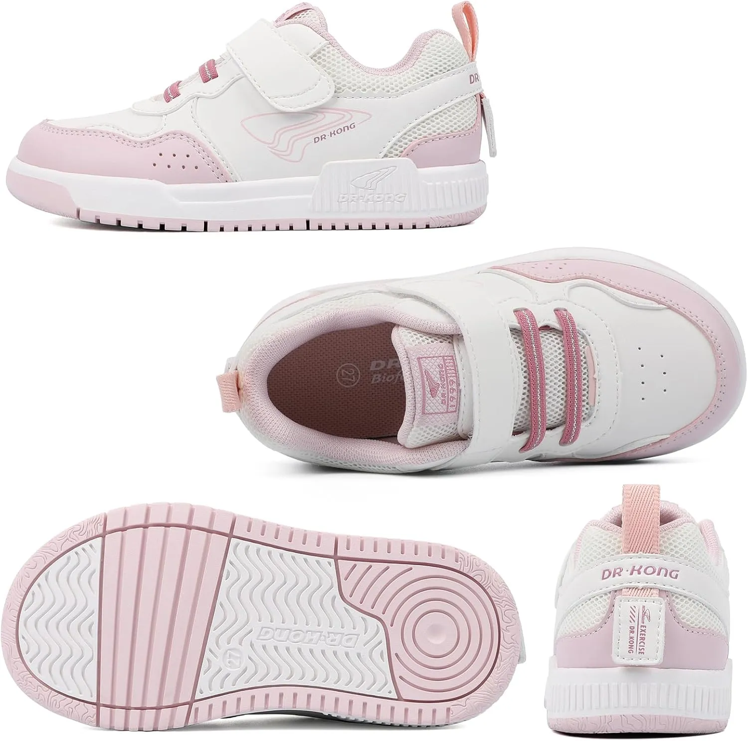 Dr Kong Toddler Shoes for Boys and Girls, Lightweight Kids Shoes with Non-Slip Sole, Kids Skateboard Sneakers for Everyday Use