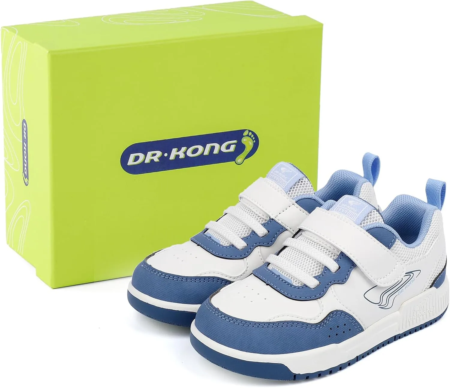 Dr Kong Toddler Shoes for Boys and Girls, Lightweight Kids Shoes with Non-Slip Sole, Kids Skateboard Sneakers for Everyday Use