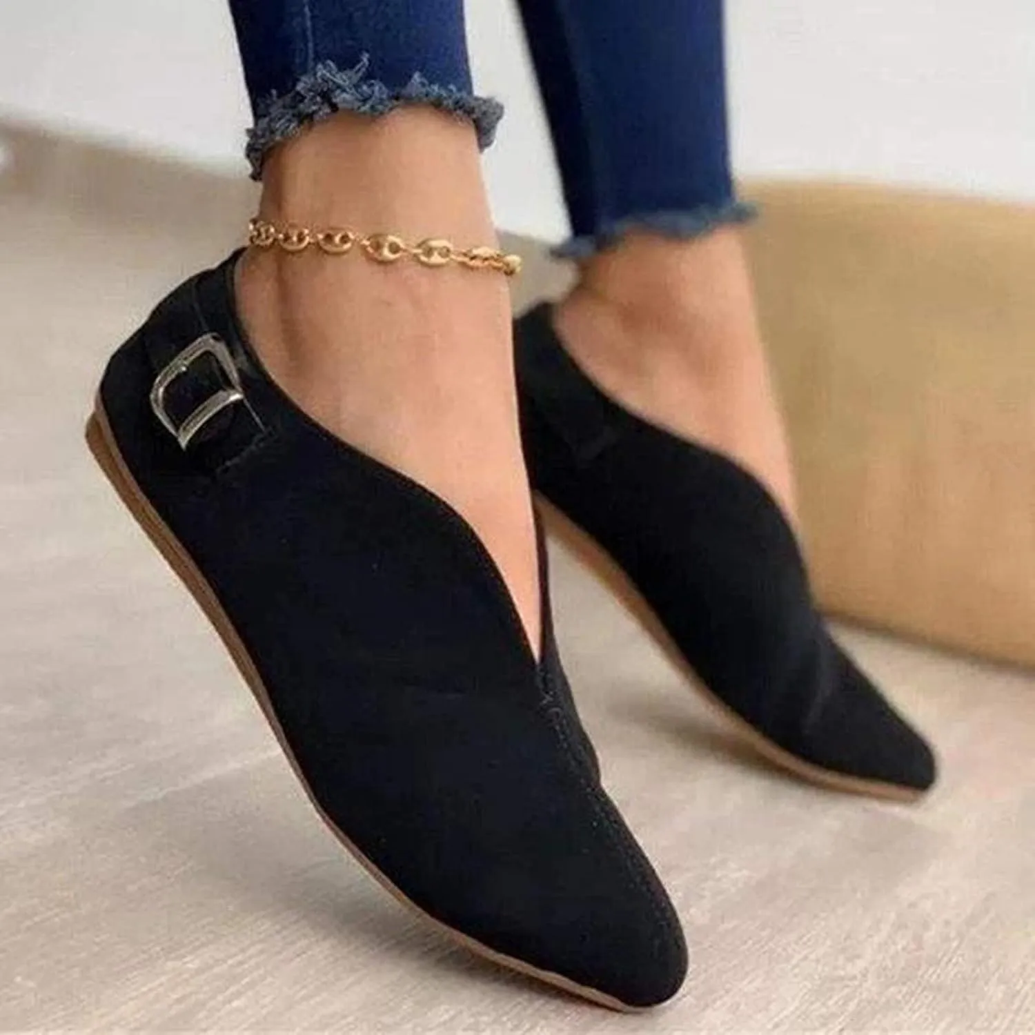 Dress Shoes for Women Low Heels Comfortable Women Loafers Slip on Non Slip Low Top CasualCover Heel Round Toe Womens Christmas Shoes Tennis Shoes Womens