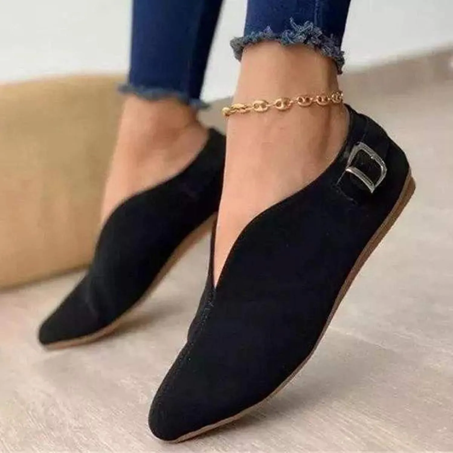 Dress Shoes for Women Low Heels Comfortable Women Loafers Slip on Non Slip Low Top CasualCover Heel Round Toe Womens Christmas Shoes Tennis Shoes Womens