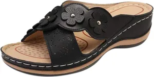 Fashion Slides Sandals for Women Open Toe Arch Support Slides Fashion Slippers Women's Pillow Slippers