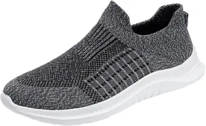 Fashion Spring and Summer Men Sports Shoes Flat Bottom Lightweight Mesh Breathable Slip On Sneaker Ornament for Men