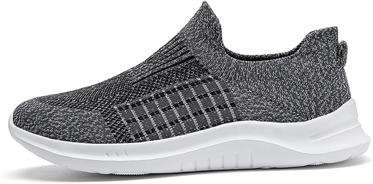 Fashion Spring and Summer Men Sports Shoes Flat Bottom Lightweight Mesh Breathable Slip On Sneaker Ornament for Men