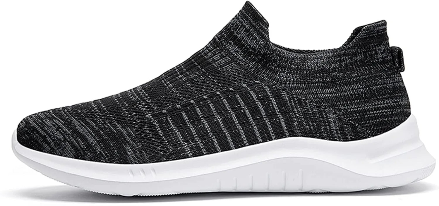Fashion Spring and Summer Men Sports Shoes Flat Bottom Lightweight Mesh Breathable Slip On Sneaker Ornament for Men