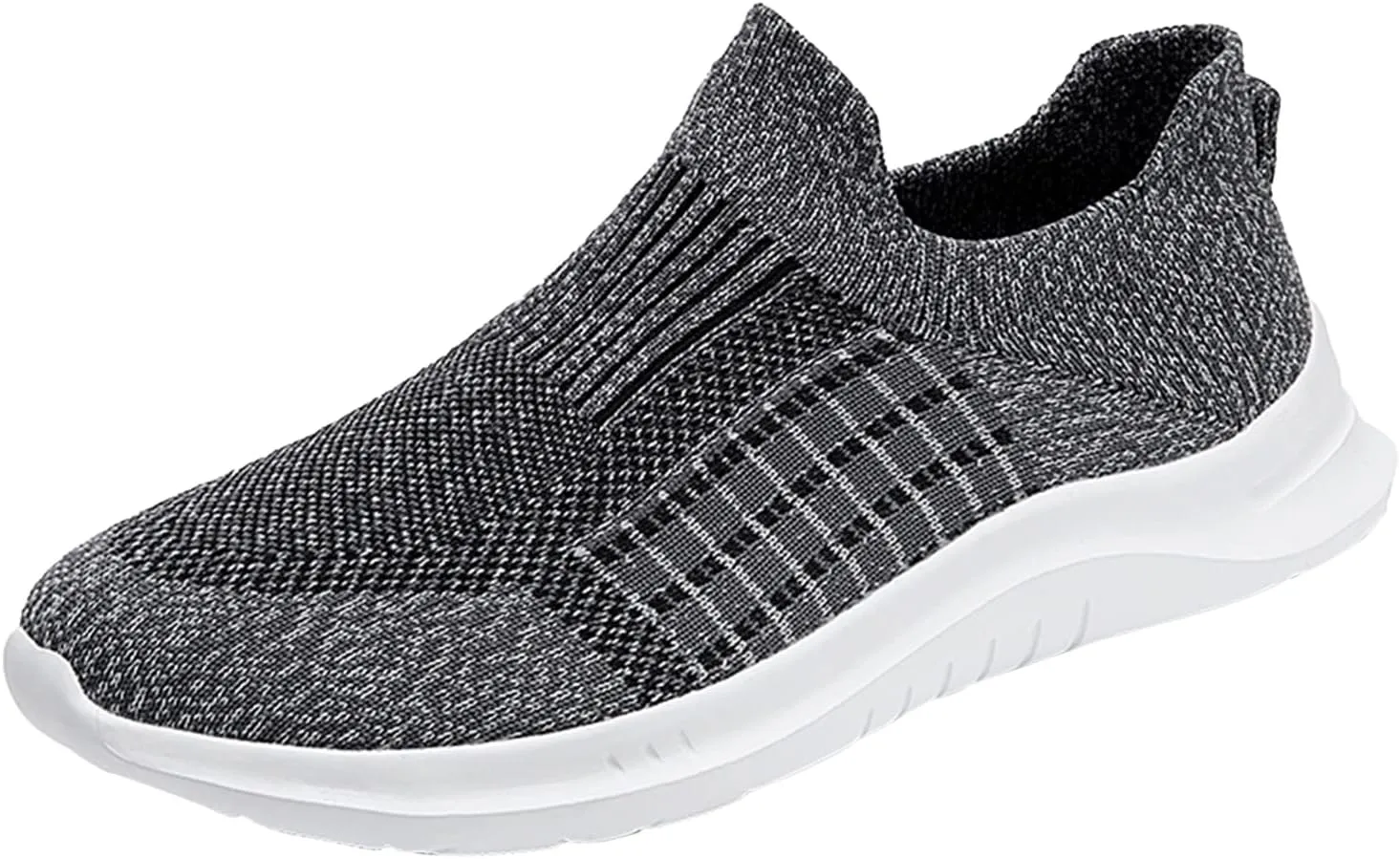 Fashion Spring and Summer Men Sports Shoes Flat Bottom Lightweight Mesh Breathable Slip On Sneaker Ornament for Men