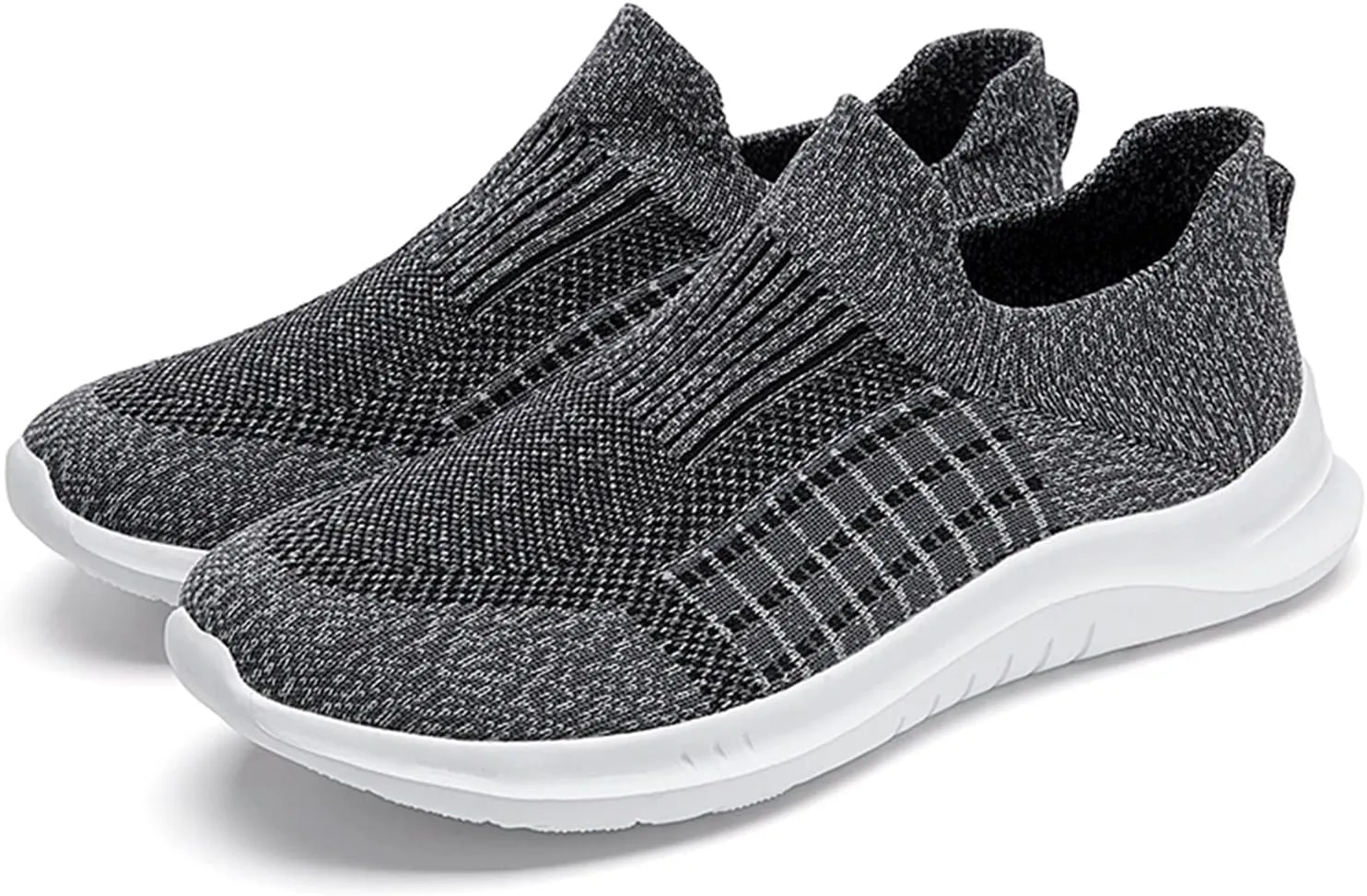 Fashion Spring and Summer Men Sports Shoes Flat Bottom Lightweight Mesh Breathable Slip On Sneaker Ornament for Men