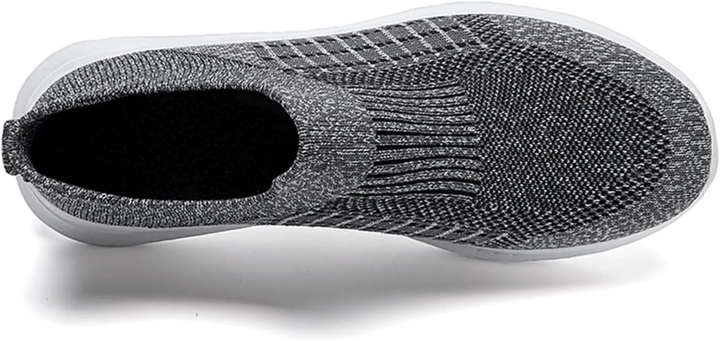 Fashion Spring and Summer Men Sports Shoes Flat Bottom Lightweight Mesh Breathable Slip On Sneaker Ornament for Men